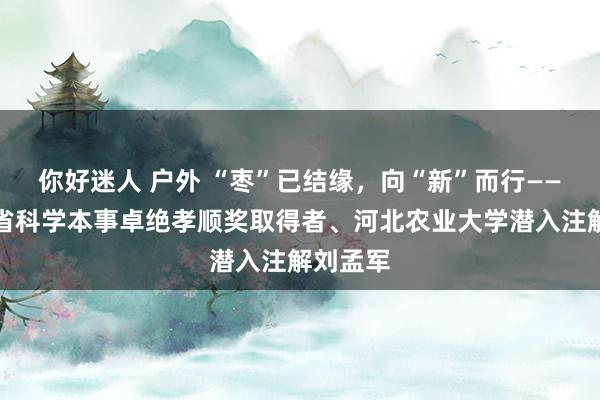 你好迷人 户外 “枣”已结缘，向“新”而行——记河北省科学本事卓绝孝顺奖取得者、河北农业大学潜入注解刘孟军