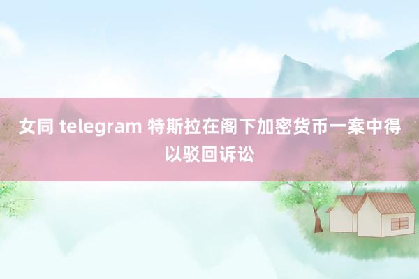 女同 telegram 特斯拉在阁下加密货币一案中得以驳回诉讼