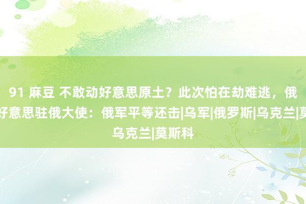 91 麻豆 不敢动好意思原土？此次怕在劫难逃，俄召见好意思驻俄大使：俄军平等还击|乌军|俄罗斯|乌克兰|莫斯科